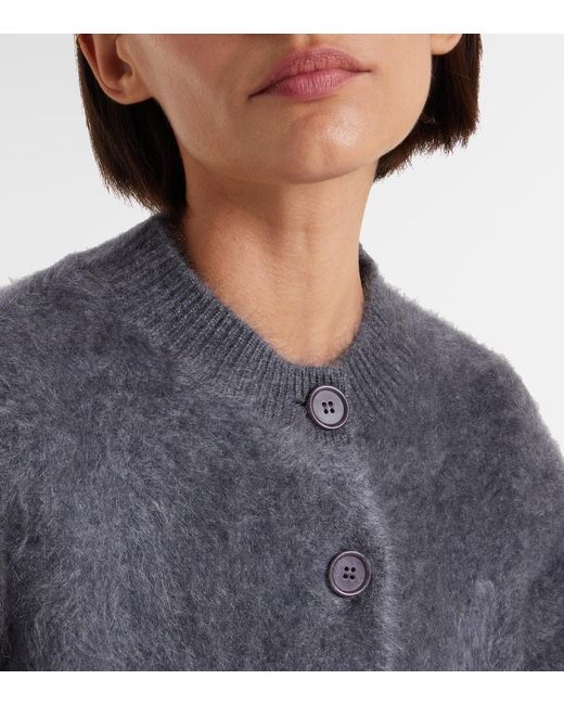 Lisa Yang Gray Azalea Cashmere Cardigan