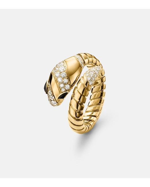 Anello Serpenti Tubogas di BVLGARI in Metallic