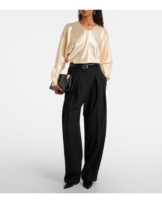 FFORME Natural Gemma Satin Top