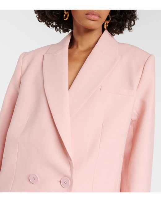 Sir. The Label Pink Dario Oversized Double-breasted Blazer