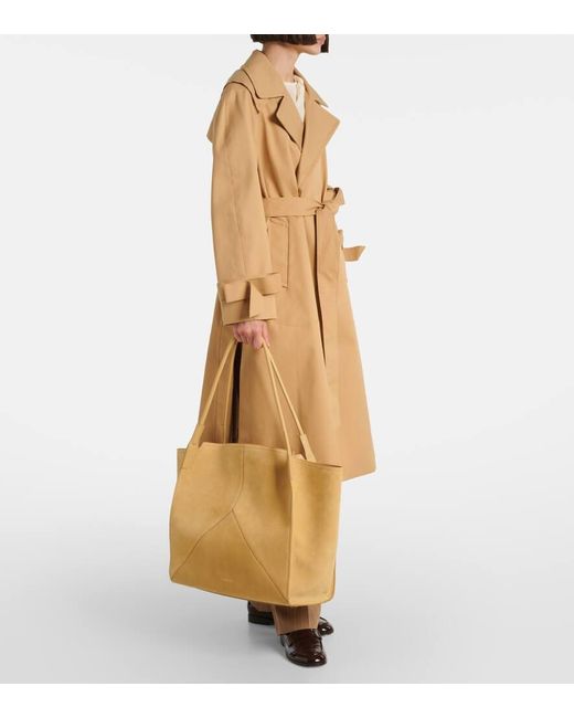Victoria Beckham Natural Victoria Suede Tote Bag