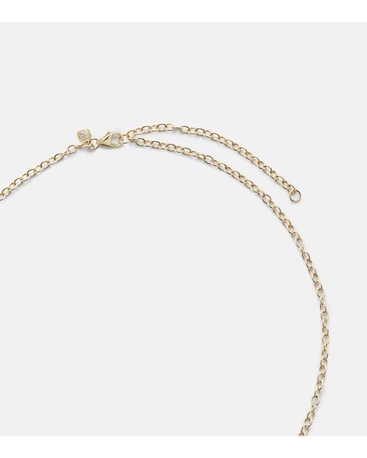 Sydney Evan White Three Hearts 14Kt Necklace With Diamonds