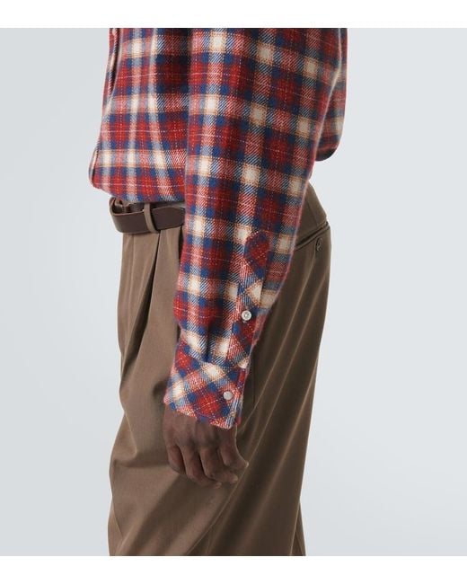 Camicia Ski Santa Fe di God's True Cashmere in Red da Uomo