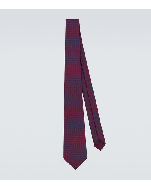 Corbata De Seda Giorgio Armani de hombre de color Purple