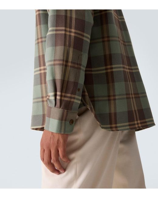 Ralph Lauren Gray Checked Cotton Shirt for men