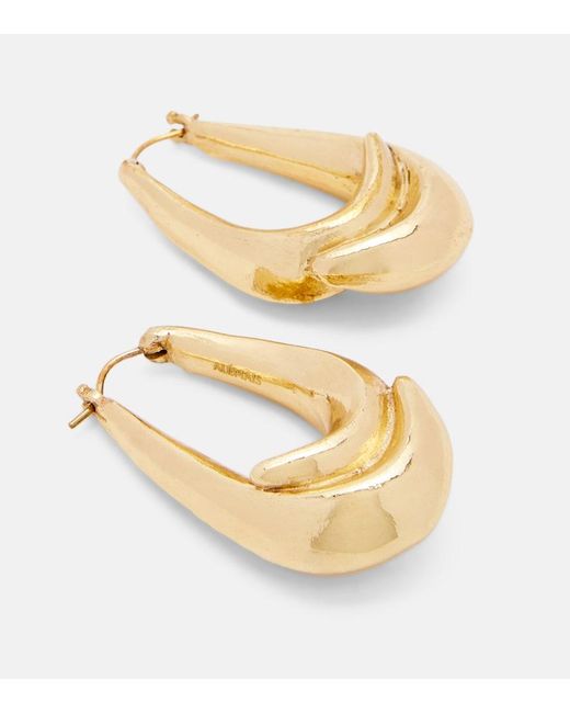 ALÉMAIS Metallic Atomic Hoop Earrings