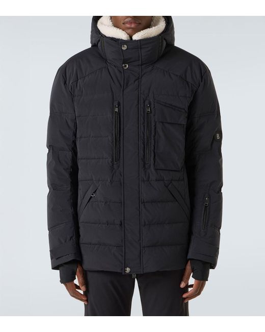 Bogner Blue Arron-Ld Down-Paneled Ski Jacket for men