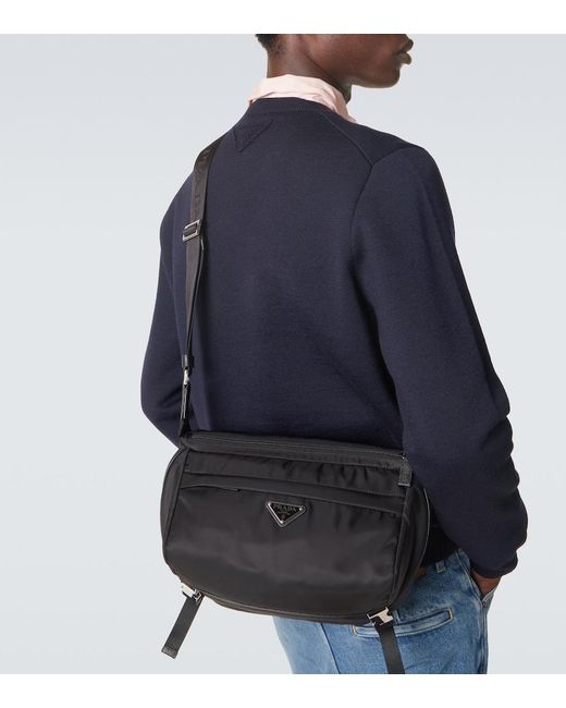 Borsa A Spalla di Prada in Black da Uomo