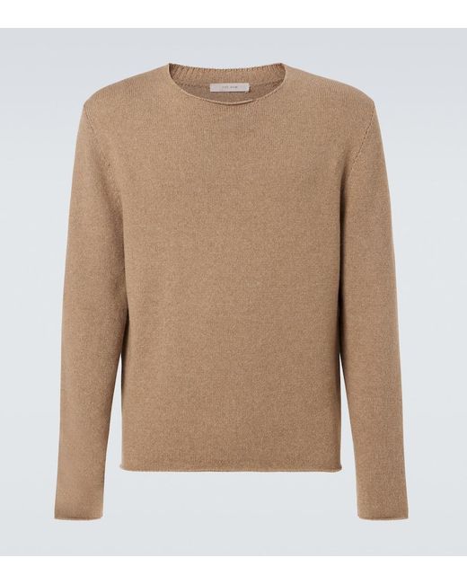 The Row Brown Shai Cotton And Wool Sweater for men