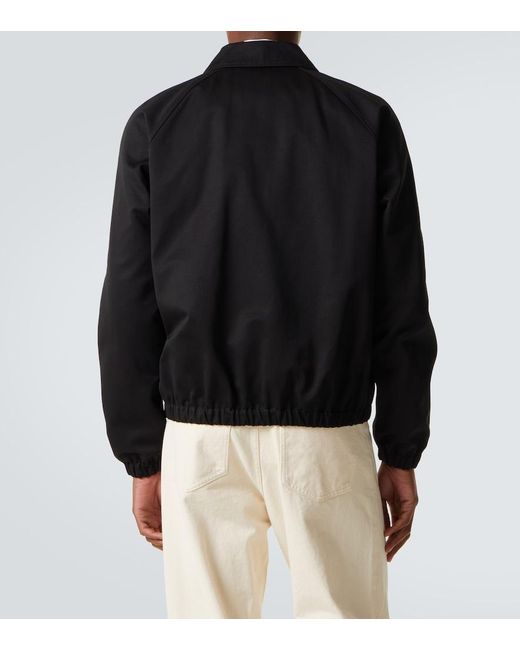 Valentino Black Vgold Cotton Blouson Jacket for men