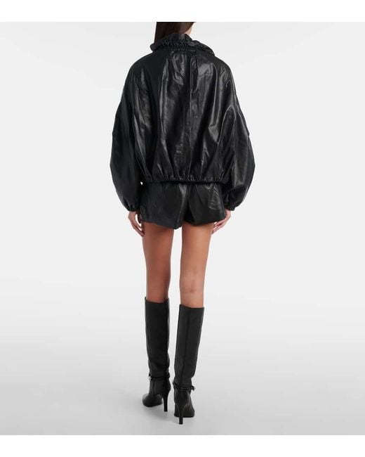 Isabel Marant Black High-Rise Shorts Naline