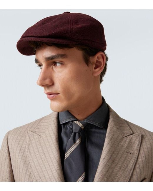 Cappello di Brunello Cucinelli in Red da Uomo
