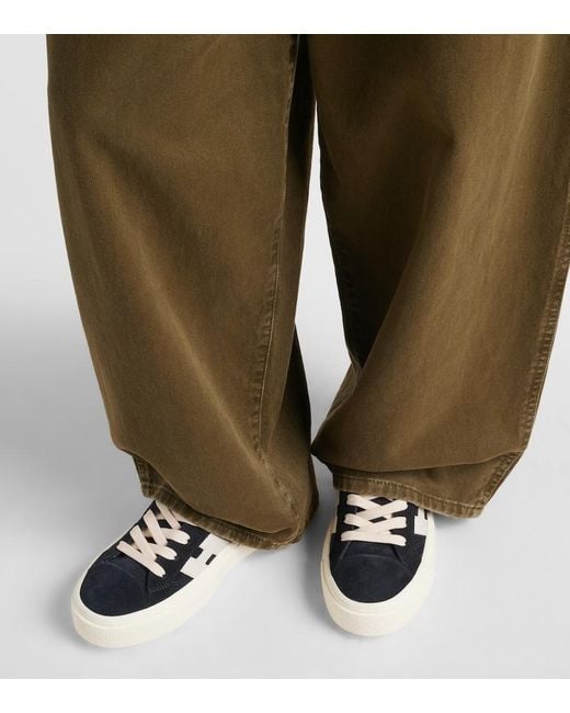 Hogan Blue Crosswind Leather Sneakers