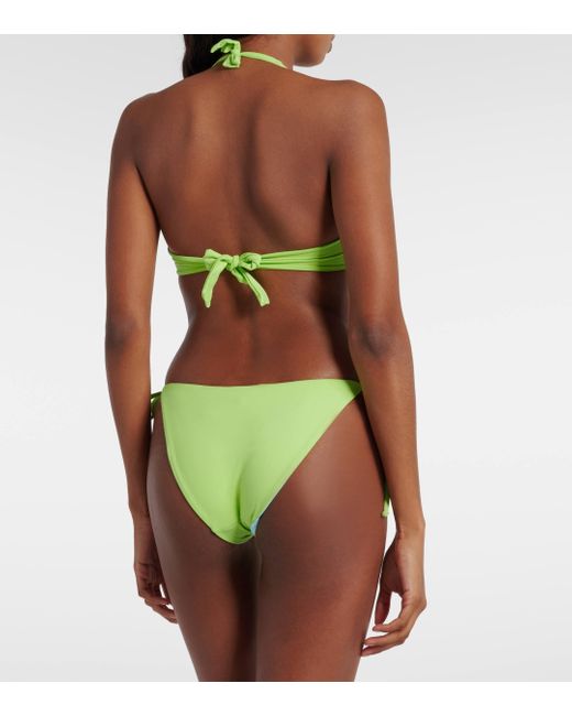 Melissa Odabash Green Tivoli Reversible Bikini Bottoms