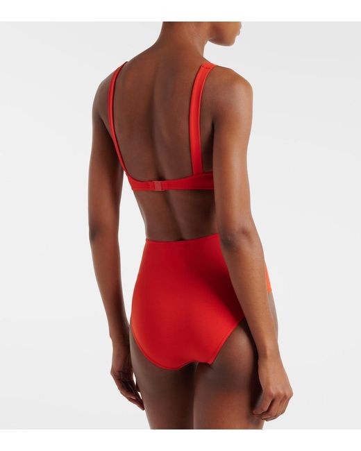 Eres Red Charme Bikini Top