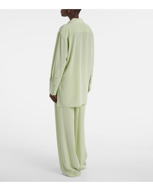 Chemise Bold En Crepe De Soie Joseph en coloris Green