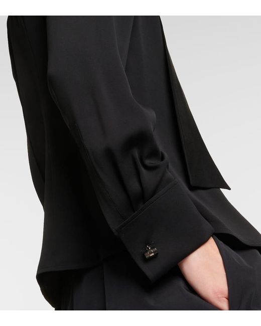 Blusa Paraggi in seta di Max Mara in Black