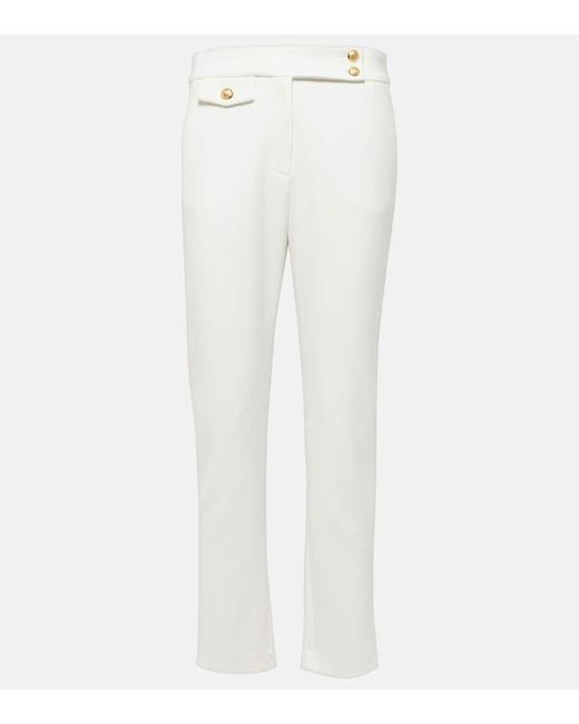 Pantaloni slim cropped Renzo di Veronica Beard in White