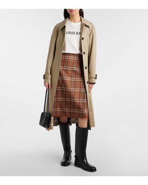 Burberry White Cotton T-Shirt With Logo
