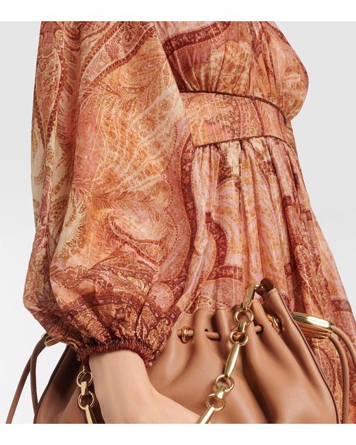 Zimmermann Red Wanderlust Printed Midi Dress