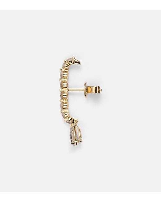 Anita Ko White 18Kt Single Earring With Diamonds