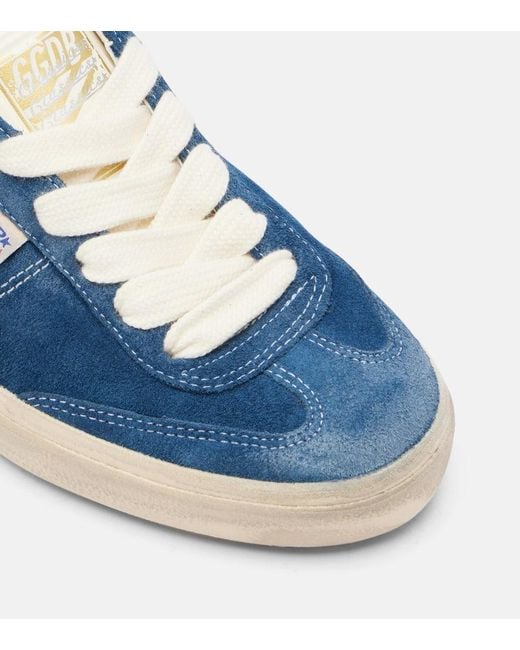 Golden Goose Deluxe Brand Blue Sneakers Soul Star Aus Veloursleder