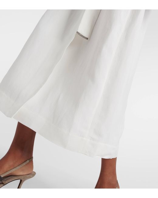 Robe portefeuille Brunello Cucinelli en coloris White
