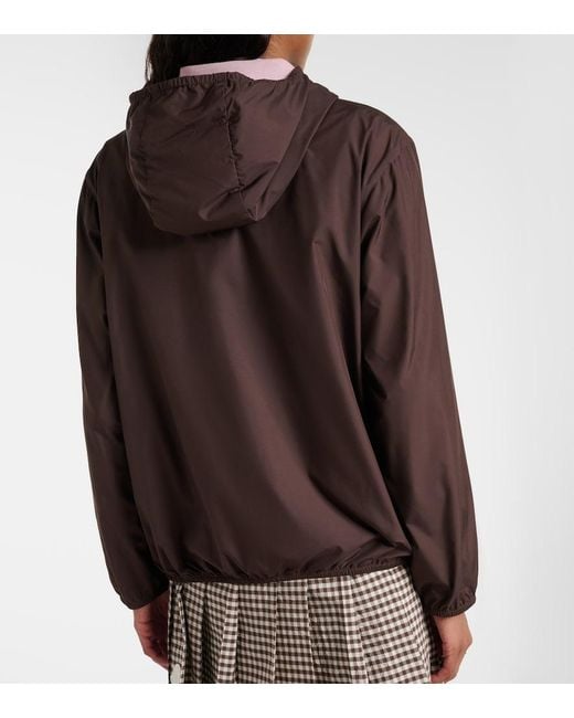 Moncler Brown Fegeos Hooded Windbreaker