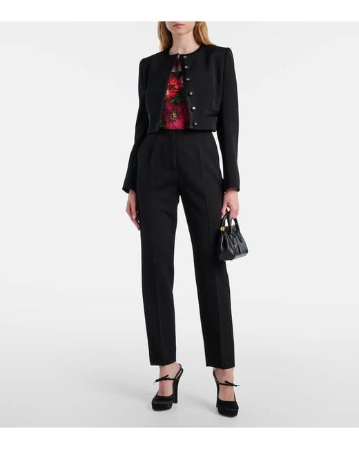 Dolce & Gabbana Red Floral Bustier Top