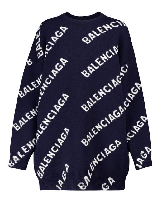 balenciaga blue sweater