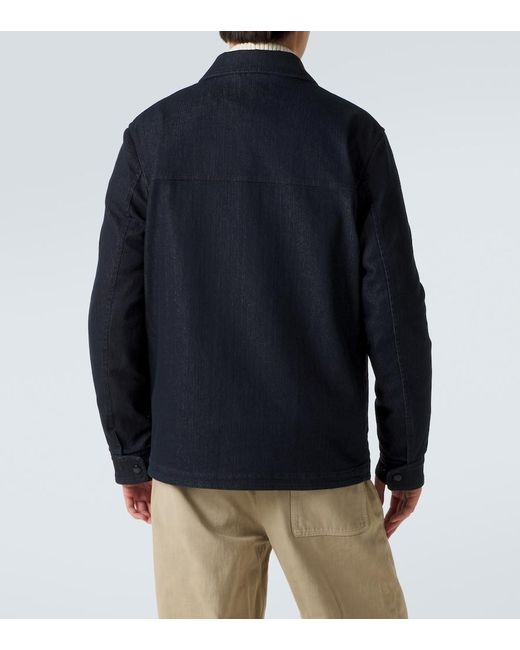 Moncler Blue Haderu Denim Jacket for men