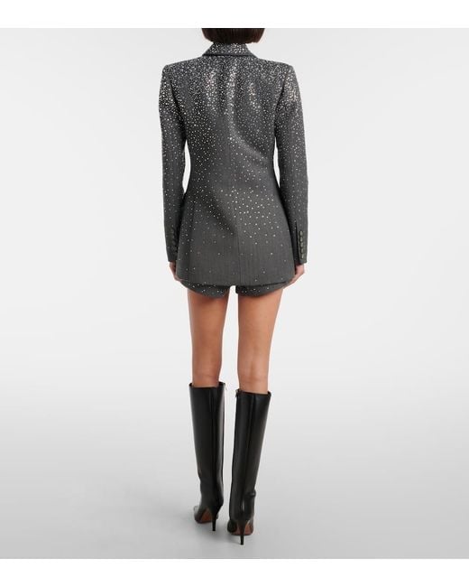 Blazer Con Cristales Alex Perry de color Gray