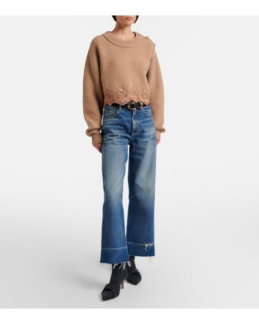 Chloé Black Ribbed-Knit Sock Boots