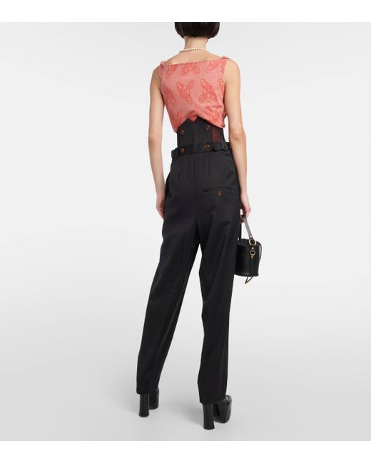 Pantalon fusele Corset en laine Vivienne Westwood en coloris Black