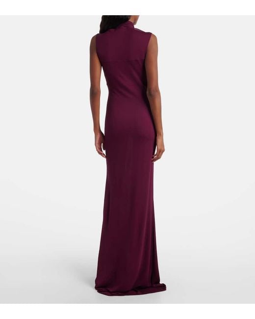 Alaïa Purple Robe Aus Jersey