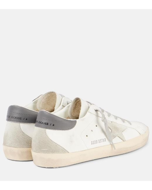 Golden Goose Deluxe Brand White Super-Star Leather Sneakers