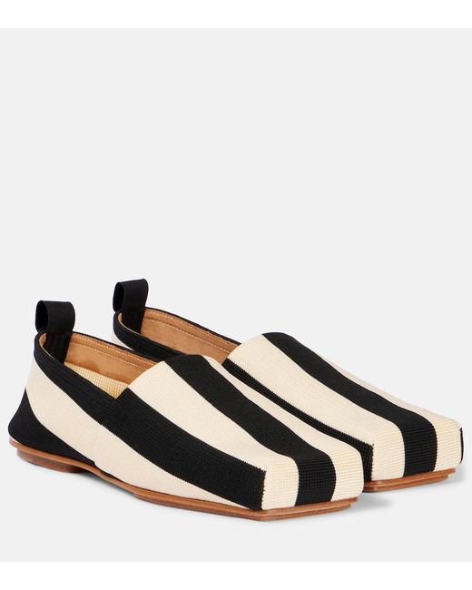 Slip-On Carre A Righe di Jacquemus in Brown