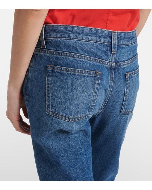 Jean Slim Riaco A Taille Mi-Haute The Row en coloris Blue