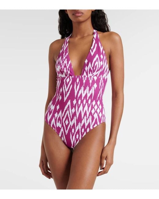 Maillot De Bain Sunny Imprime Eres en coloris Pink