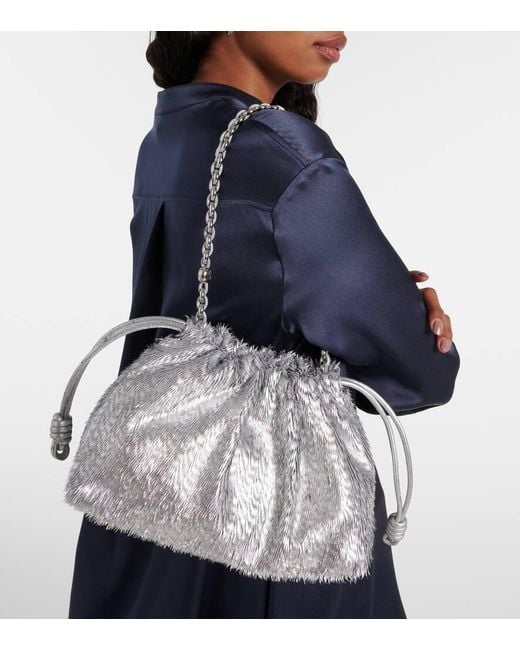 Loewe Flamenco Metallic Leather Shoulder Bag | Lyst