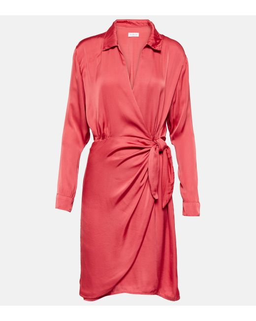 Velvet Juni Wrap Dress in Red | Lyst Canada