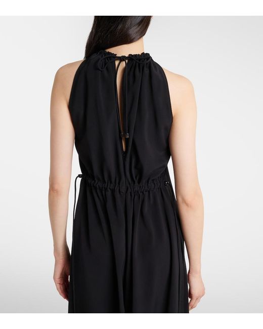Max Mara Black Jersey Jumpsuit