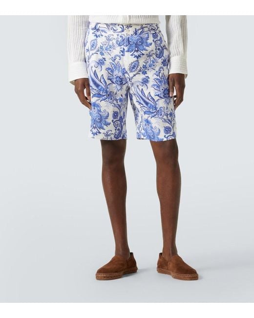 Bermuda di Etro in Blue da Uomo