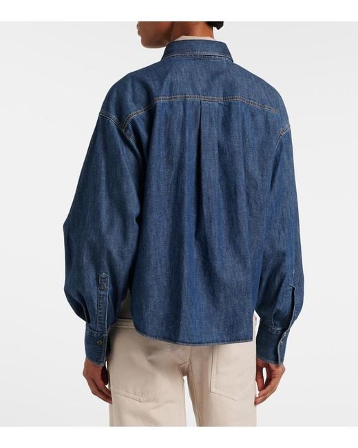 Brunello Cucinelli Blue Monili Denim Jacket