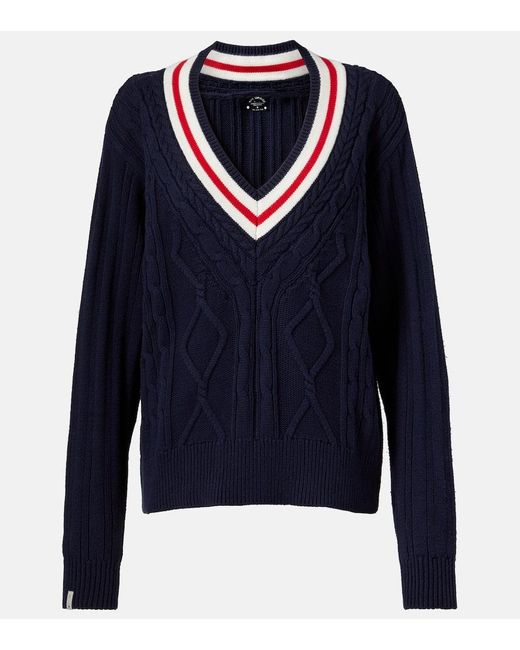 The Upside Blue Pullover Renshaw Josette Aus Baumwolle