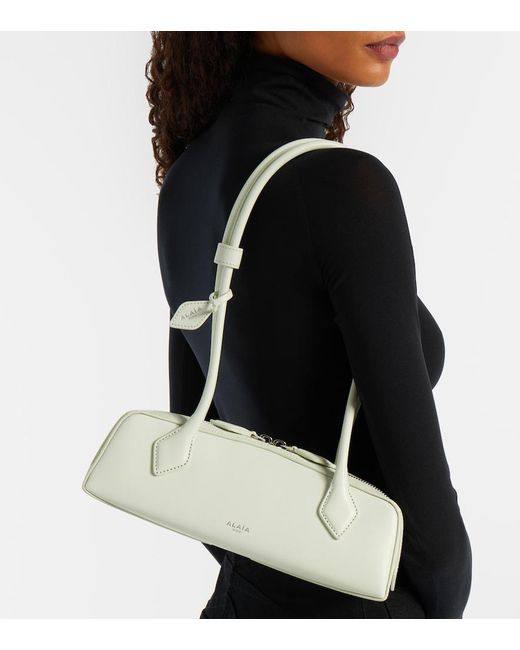 Alaïa White Le Teckel Small Leather Shoulder Bag
