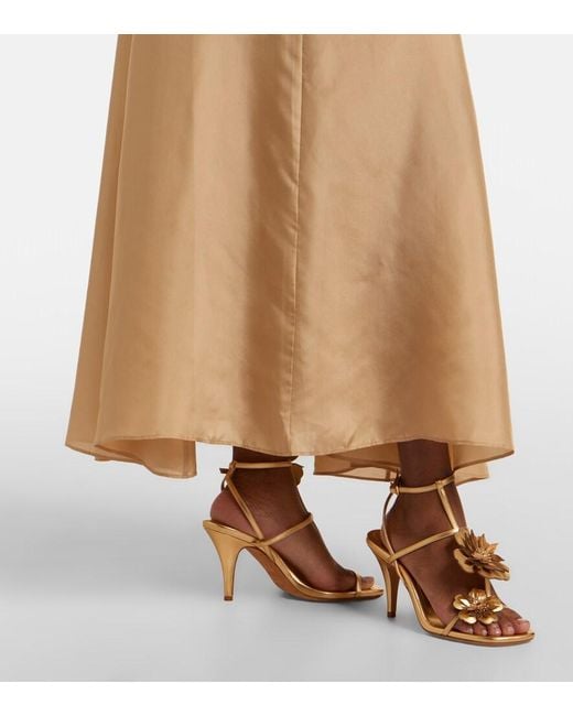 Zimmermann Natural Mahon Embellished Silk Maxi Dress