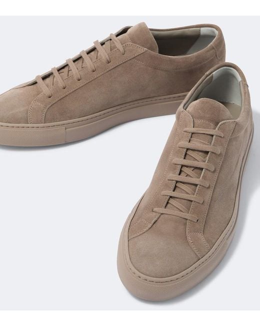 Common Projects Brown Achilles Suede Sneakers for men