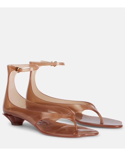 Chloé Jelly Sandal in Sunny Brown