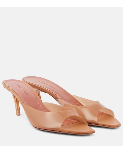 AMINA MUADDI Pink Alexa 60 Pvc Mules